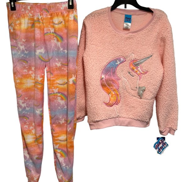SLEEP ON IT GIRLS PINK UNICORN 2 -PC SET - Picture 1 of 15